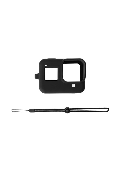Puluz Pu428b Gopro Hero8 İçin Silikon Koruma Kılıfı+wrist Strap- 5775