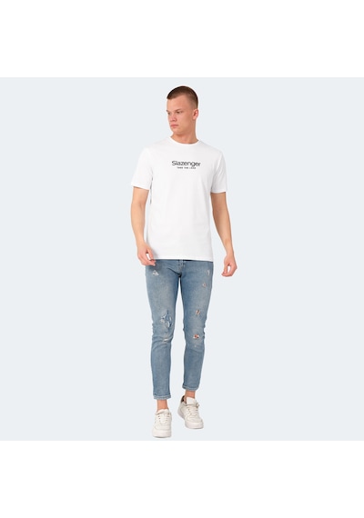 Slazenger VOITTO Erkek  Beyaz Tişört