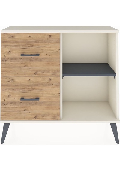 Arges Şifonyer Tek Raflı 2 Çekmeceli 88x30x80 Aytaşı-antrasit/çam Antrasit/çam Arges Şifonyer Tek Raflı 2 Çekmeceli 88x30x80 Aytaşı-antrasit/çam Antrasit/çam