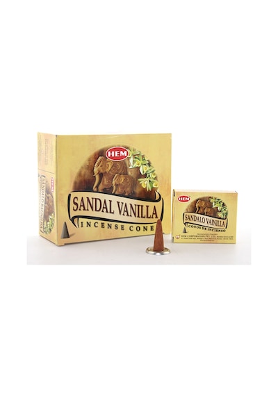 10 Adet Konik Tütsü Sandal Vanilla Aromalı Konik Form, Incense Cone, Tütsü Konisi