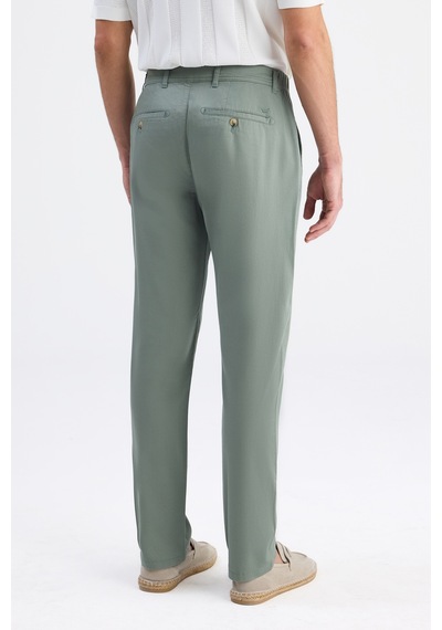 D's Damat Ds Damat Comfort Fit Yeşil Gabardin Chino Pantolon 6hcc3ı303778m Çok Renkli