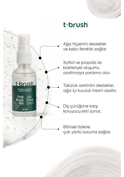 Tbrush Ağız Kokusu Giderici Sprey 30ml Propolis