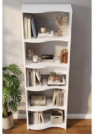 Storeşahin Kitaplık 5 Raflı Esinti Modern Çok Amaçlı Dekoratif Raf Ünitesi Geniş Kütüphane Ofis Kitaplığı 7081 Beyaz Shn0720 Storeşahin Kitaplık 5 Raflı Esinti Modern Çok Amaçlı Dekoratif Raf Ünitesi Geniş Kütüphane Ofis Kitaplığı 7081 Beyaz Shn0720
