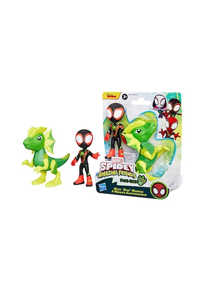 Spidey And His Amazing Friends Miles Spin Morales & Electrosaurus Marvel
