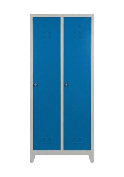 2 Kapaklı Ekonomik Soyunma Dolabı Mavi 67x37x180