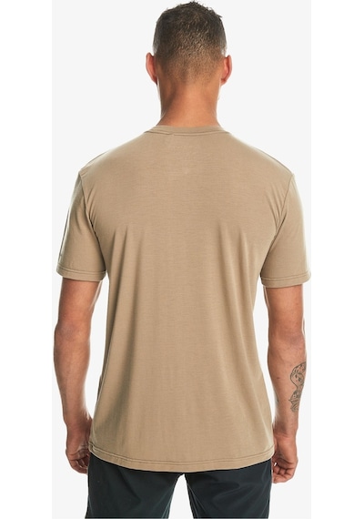 Quiksilver Coastal Run Ss Tımber Wolf Erkek T-Shırt Eqykt04311-34 001