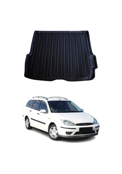 Ford Focus 1 Stw 1999-2004 Arası Uyumlu Araca Özel Kauçuk Tpe Bagaj Havuzu Siyah