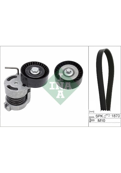 Ina Kanallı Kayıs Setı Bmw E81 E82 E87 E88 E46 E90 E91 E92 E93 E60 E84 E83 E85 Kutuklu Ina 529004410 11287524267 11281440378 6pk1870