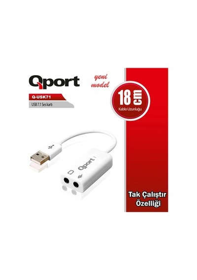 Qport Q-usk71 Usb To 7.1 Ses Kartı