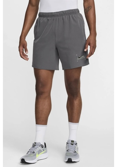 Nike Challenger Grid Mens Running Shorts Slip Astarlı Erkek Koşu Antreman Şortu Gri