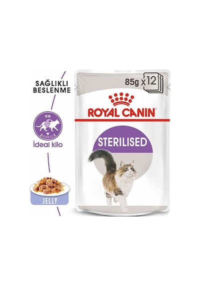 Royal Canin Sterilised Jelly Pouch Kısırlaştırılmış Yetişkin Kedi Yaş Maması 6 x 85 G