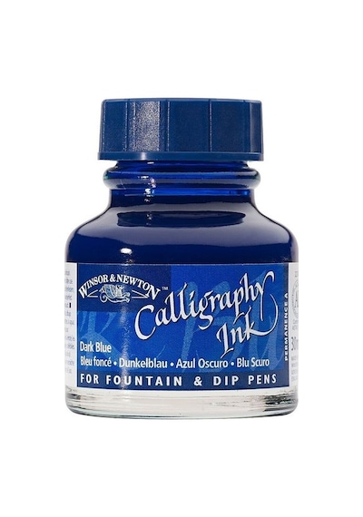 Winsor&Newton Kaligrafi Mürekkebi 30 Ml. Dark Blue 222 1111222