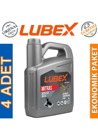 Lubex Mitras Atf St Dexron III Otomatik Şanzıman Yağı 4 x 4 L