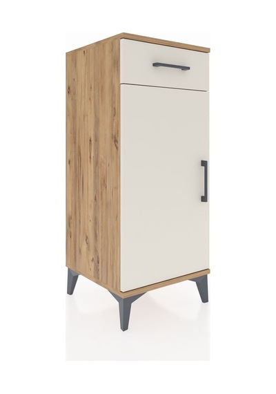 Hyperion Komodin Tek Raflı Tek Çekmeceli Tek Kapaklı 44x44x106 Çam-aytaşı Atlas Çam