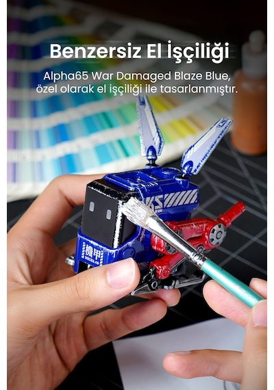 GravaStar Alpha65 Mavi Özel Seri Robot Figürlü 65W Hızlı Şarj Adaptörü