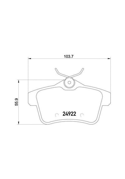 Peugeot 3008 Arka Fren Balatasi 2009-2016 1608681680 Mga55629 1.6, 1.6 Vtı, 1.6 Hdı
