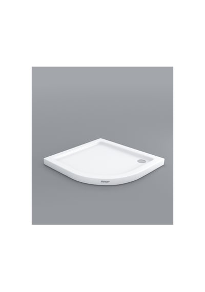 120 X 120 Oval Flat H:7 Duş Teknesi Beyaz