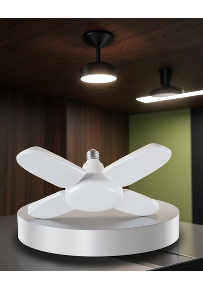 Katlanabilir 4 Kollu Led Ampül 6000 Lumen Uczzzvm60ledampül-1 Çok Renkli