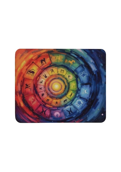 Baskılı Desenli Renkli Tip Kaymaz Taban Optik Bilgisayar Notebook Mouse Pad Maus Pad Astroloji