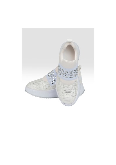 Tw Tonny White Tokyo176-1-112 Taşlı Spor Sneaker Ayakkabı Beyaz