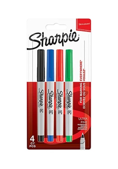 Sharpie Ultra Fine, Süper İnce Uç, Karışık 4'lü Paket 103 Ivory