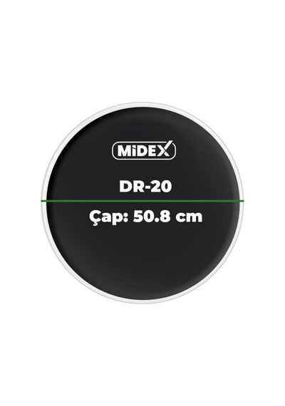 Midex Dr-20bk Siyah Renk 20 İnç Kick Bateri Davul Derisi Drumhead 20'' İnch 50.80 Cm