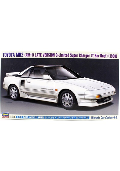 Hasegawa Hc45 21145 1/24 Ölçek, Toyota Mr2 Aw11 Late Version G-limited Super Charger T Bar Roof , Otomobil Plastik Model Kit