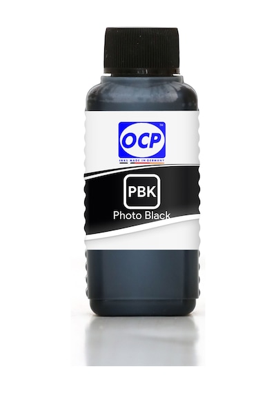 OCP Epson EcoTank Uyumlu Mürekkep 100ml PBK Photo Black Foto Siyah Dye