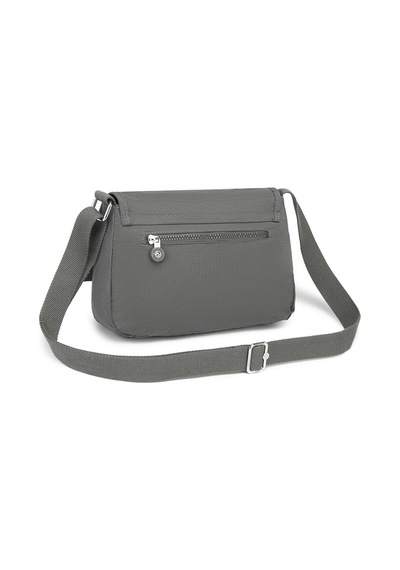 Smart Bags Smartbags Krinkıl Kumaş Kadın Çapraz Çanta 2022-1148 Koyu Gri Koyu Gri