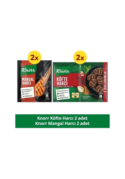 Knorr Mangal Harcı 37g X2 + Knorr Köfte Harcı 82g X2
