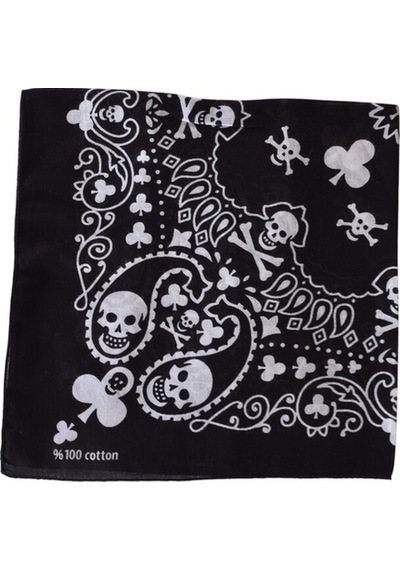 Bandana Siyah Korsan Kahverengi