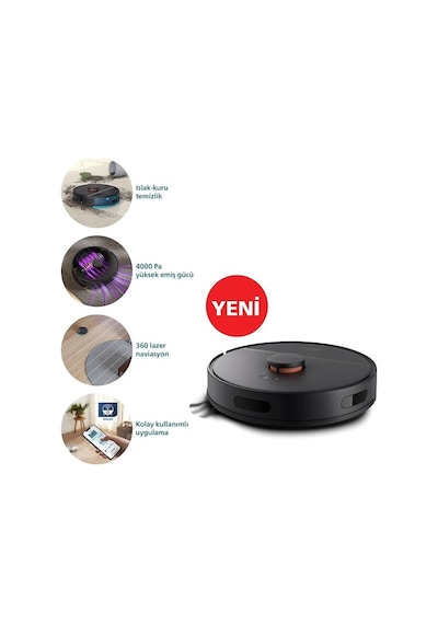 Philips HomeRun 3000 Serisi XU3000/01 Robot Süpürge Siyah