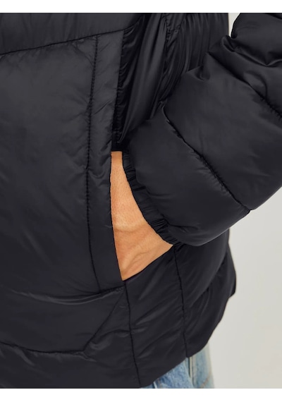 Jack & Jones Erkek Kapüşonlu Şişme Mont - 12258441 Gri