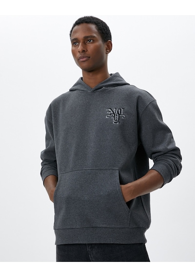 Koton Oversize Hoodie Uzakdoğu İşlemeli Kanguru Cep Detaylı Şardonlu Antrasit 4wam70119mk Antrasit Koton Oversize Hoodie Uzakdoğu İşlemeli Kanguru Cep Detaylı Şardonlu Antrasit 4wam70119mk Antrasit