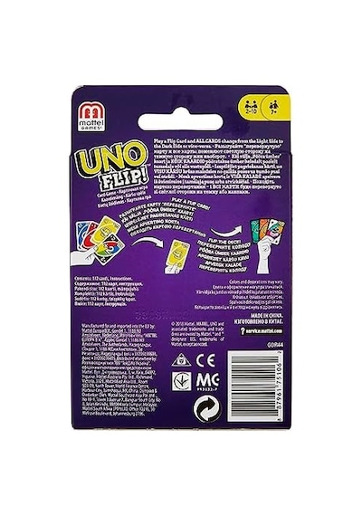 Flip Mattel Uno Flip, Klasik Uno&apos Nun Yeni Versiyonu, Glh50 Glh50