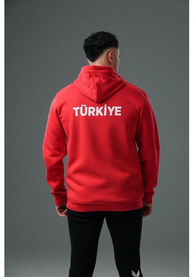 Hummel Armin Milli Takım Pamuklu Eşofman Üstü Kırmızı