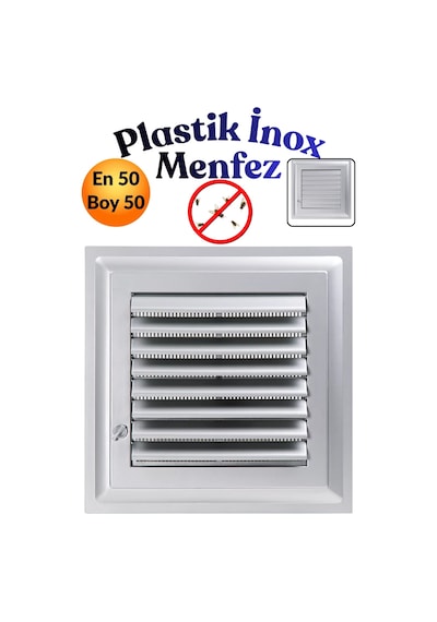 50 X 50 Cm Gri Plastik Menfez - Banyo, Wc Ve Tuvalet İçin Panjurlu Havalandırma Kapağı Izgarası Pencere 50x50 Panjur Sineklik Kapağı Izgarası Hava Kanalı Çıkışı Duvar Cam Kare Aspiratör Baca Teli 50 X 50 Cm Gri Plastik Menfez - Banyo, Wc Ve Tuvalet İçin Panjurlu Havalandırma Kapağı Izgarası Pencere 50x50 Panjur Sineklik Kapağı Izgarası Hava Kanalı Çıkışı Duvar Cam Kare Aspiratör Baca Teli