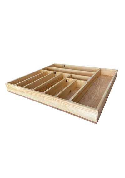 Kaşık, Çatal, Bıçak, Kepçe Organizer 45x50 Cm Çekmece Düzenleyici Mutfak Gereçleri Düzenleyici Ahşap