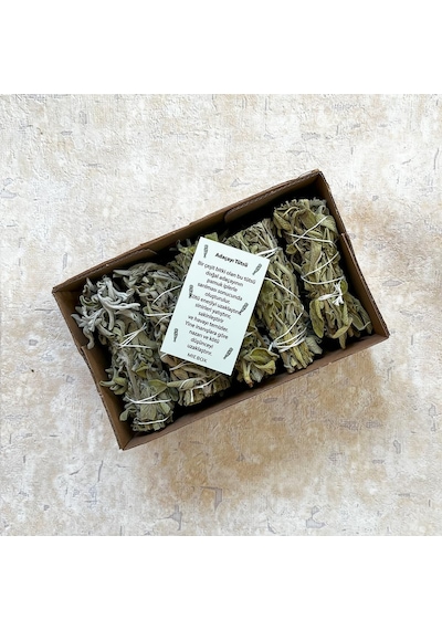 Organik Adaçayı Tütsü 5 Adet Natural White Sage Incense, Aura Cleansing White Sage, Enerji Ve