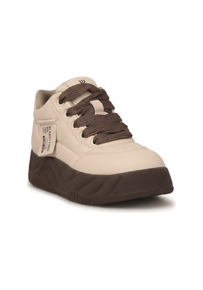 Ayakkabı Fuarı Elit Hml262-1132 Kadın Klasik Sneaker Bej