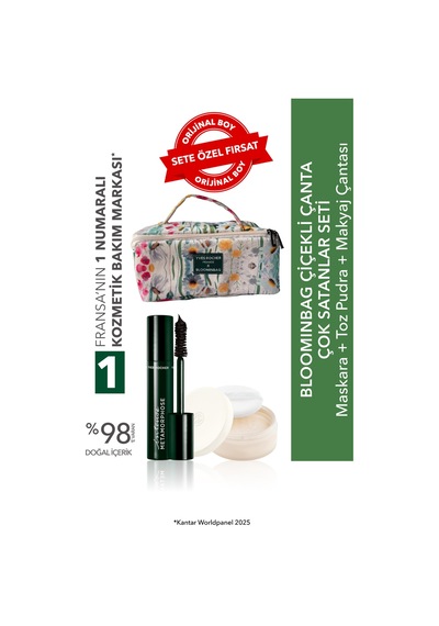 Yves Rocher Bloominbag Çiçekli Çanta Seti-toz Pudra 8.5 G & Maskara 7.8 Ml