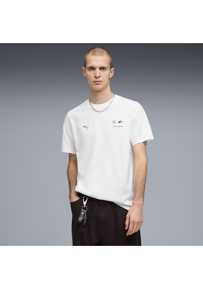 Puma 634897-02 Bmw Mms Ess Logo Tee Tişört Erkek T-shirt Beyaz