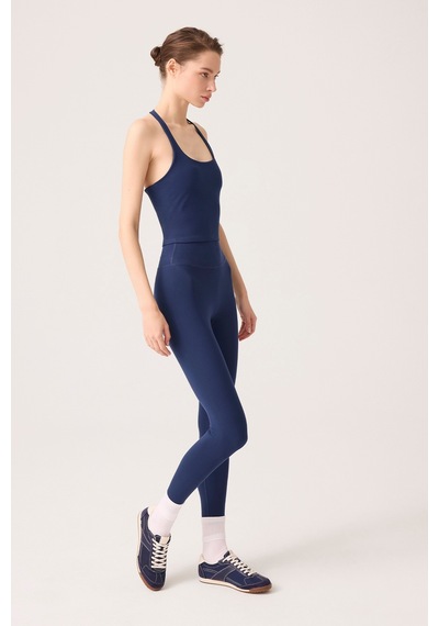 Los Ojos X Ece Lacivert Yüksek Bel Spor Tayt Mono Leggings Lacivert