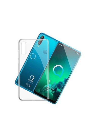 Alcatel 3x 2019 Kılıf Şeffaf Onyx Tpu Süper Silikon Kapak Renksiz/şeffaf