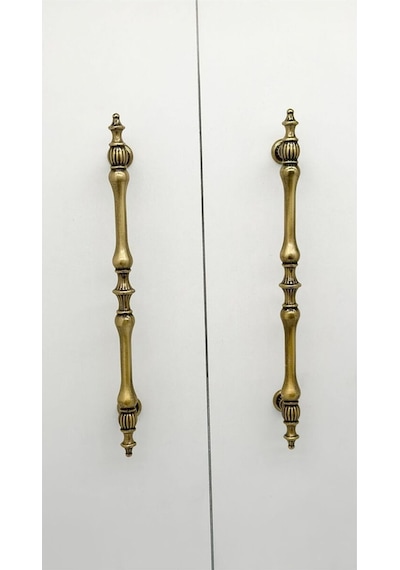 Şehzade Antik Sarı Mobilya Dolap Mutfak Çekmece Kulpu 160 Mm 16 Cm 2 Adet