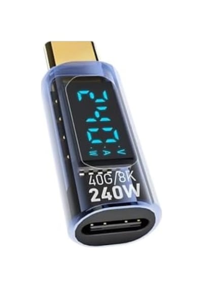 Dijital Ekranlı 40gpbs 240w Type-c To Type-c Dönüştürücü 8k 60hz Type-c Hdmi Şarj Data Hdmi Çevirici