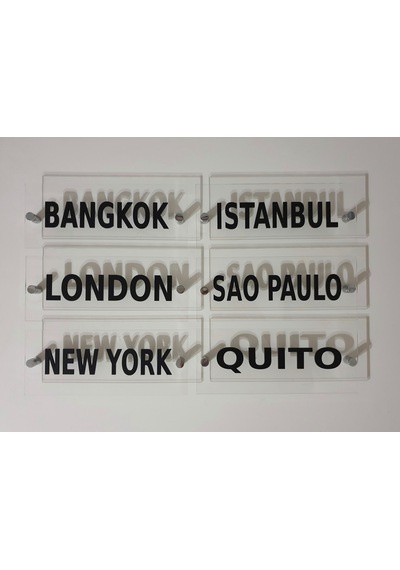 Pleksi Okul.Ofis.Iş Yeri Kapı Isimliği 25Cm X 12Cm