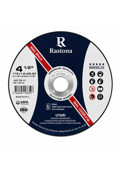 Rastona Inox Kesici Taş 115x1.2x22.23mm 25 Adet