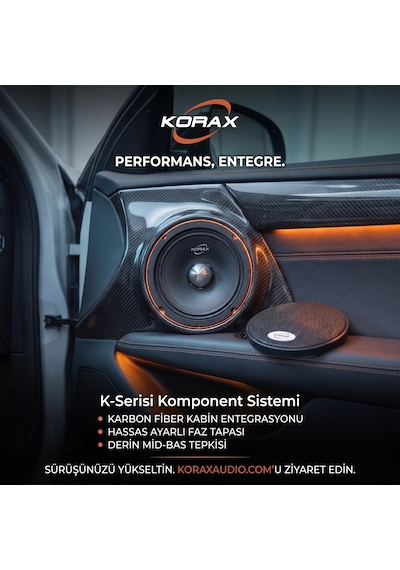 Korax Kx-m16400 400w 16 Cm Oto Hoparlör Takımı 2 Adet