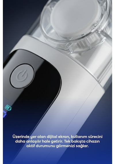 Çocuk Ve Yetişkinler İçin Taşınabilir Şarjlı Mesh Nebulizatör
